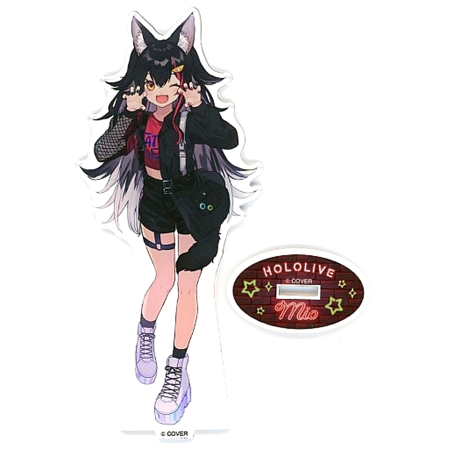 Ookami Mio VTuber Hololive x FamilyMart Holomart Early Summer Holo Festival Original Acrylic Stand [USED]