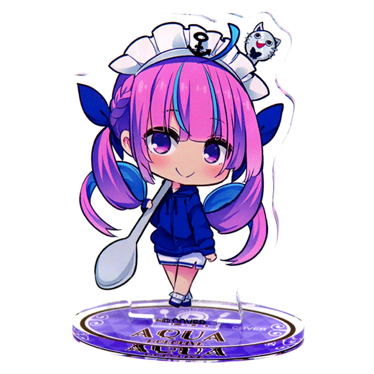 Minato Aqua VTuber Hololive x FamilyMart Holomart Early Summer Holo Festival Original Mini Acrylic Stand [USED]