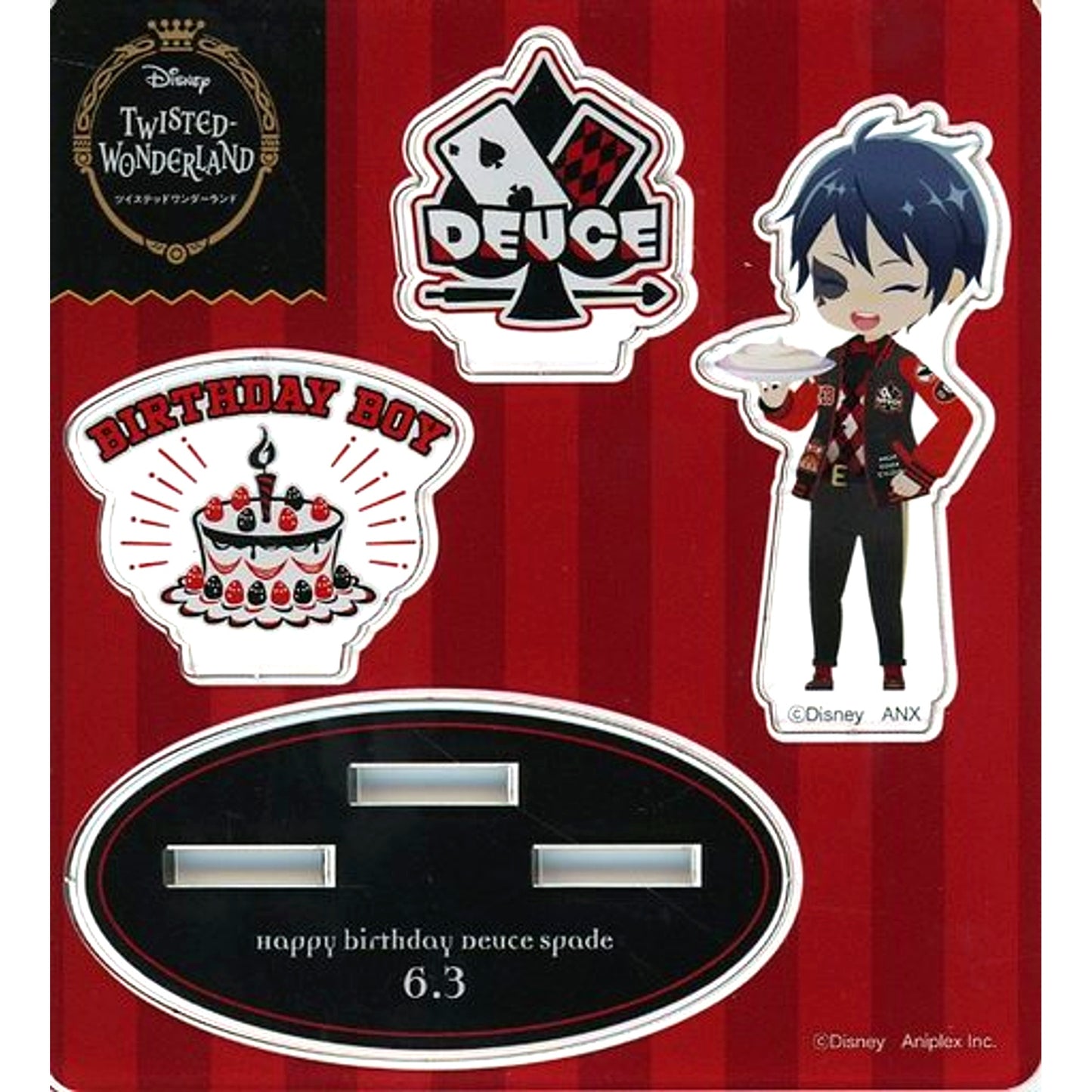 Deuce Spade Disney Twisted Wonderland Deuce's Birthday Goods Mini Acrylic Stand [USED]