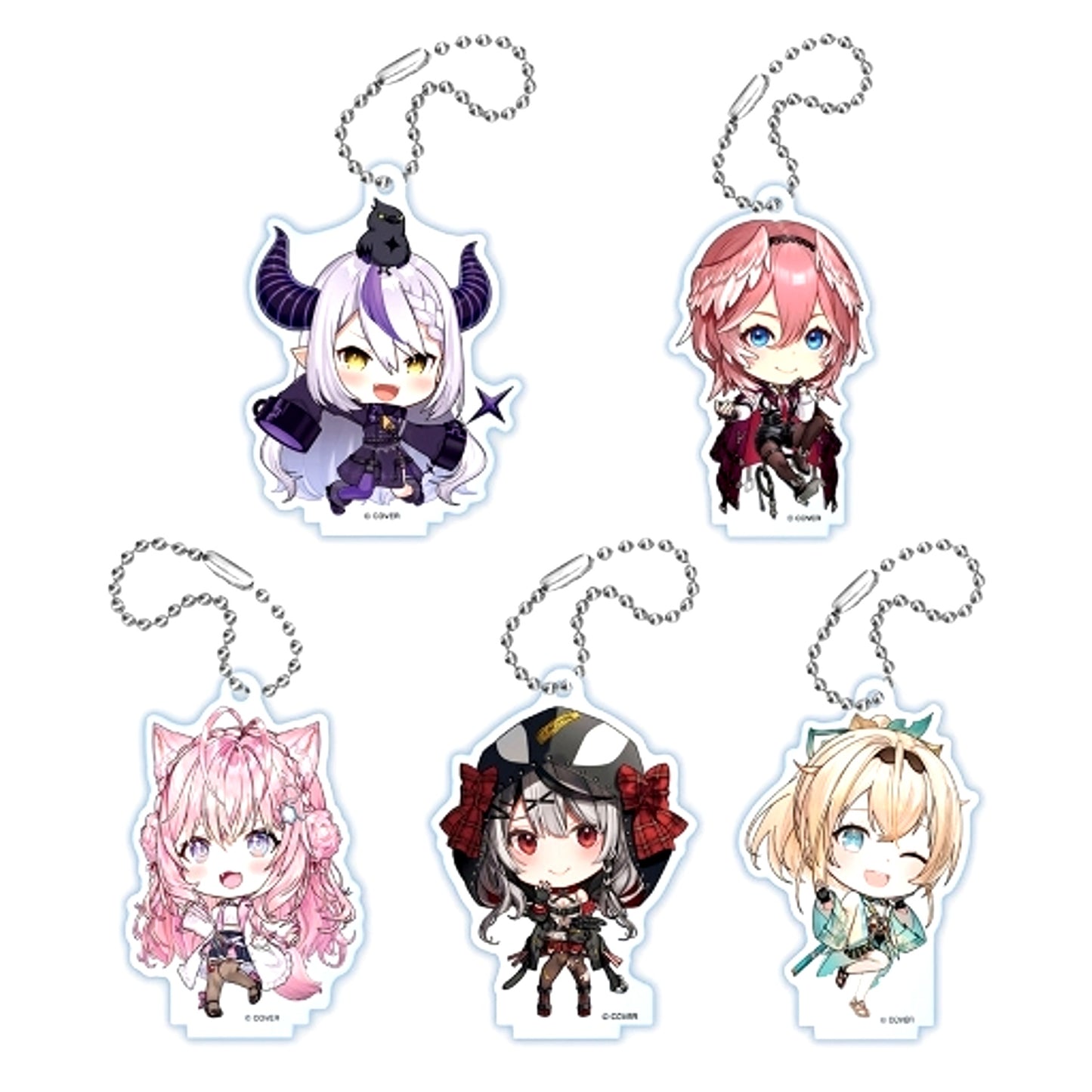 Set of 5 Hololive Secret Society holoX Acrylic Swing Collection [USED]