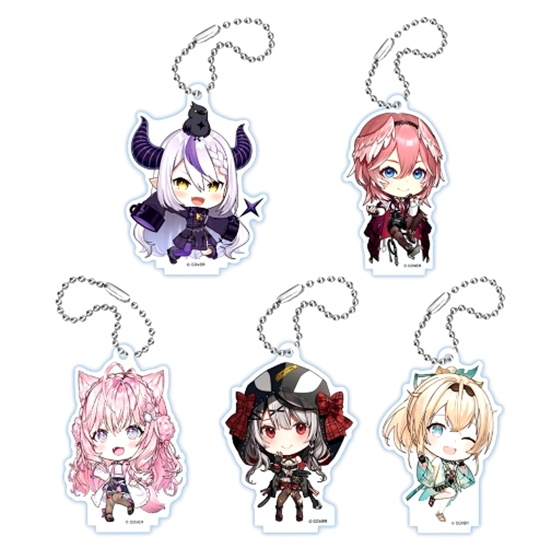 Set of 5 Hololive Secret Society holoX Acrylic Swing Collection [USED]