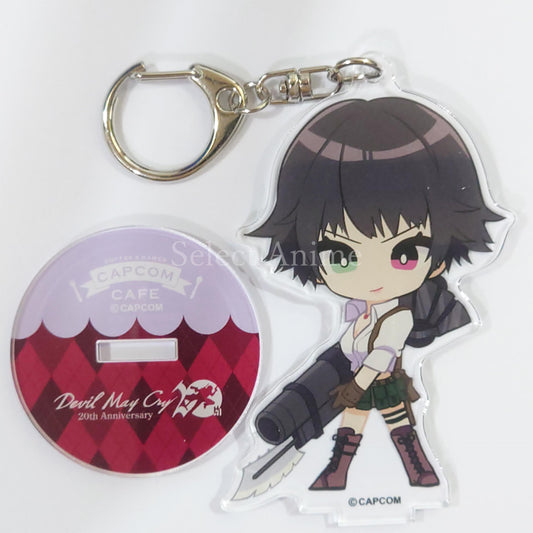 Devil May Cry Lady 1 20th Anniversary Trading Acrylic Stand Keychain Capcom Cafe Limited Keychains [USED]