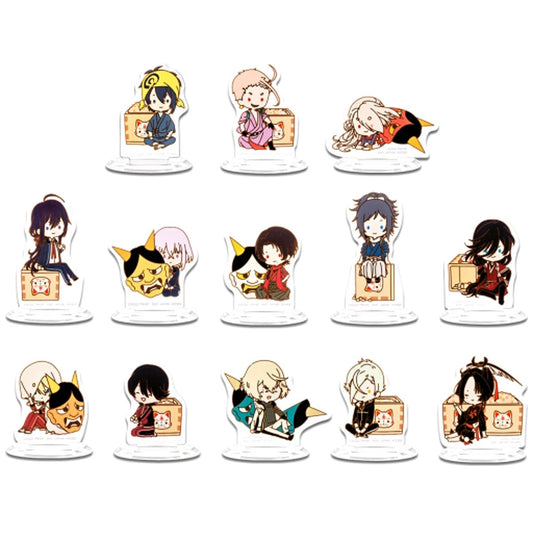 Set of 13 Touken Ranbu Hanamaru Ichiban Kuji Snow Volume Acrylic Stand G Prize [USED]