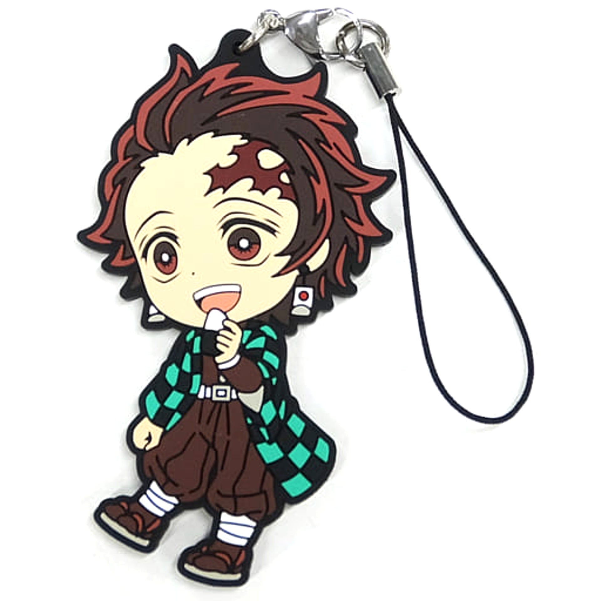 Demon Slayer: Kimetsu no Yaiba Tanjiro Kamado Ichiban Kuji Demon Slayer's Will 2 Rubber Charm Taking a Break Ver.2 Kyunchara Illustrations Prize I Keychains [USED]