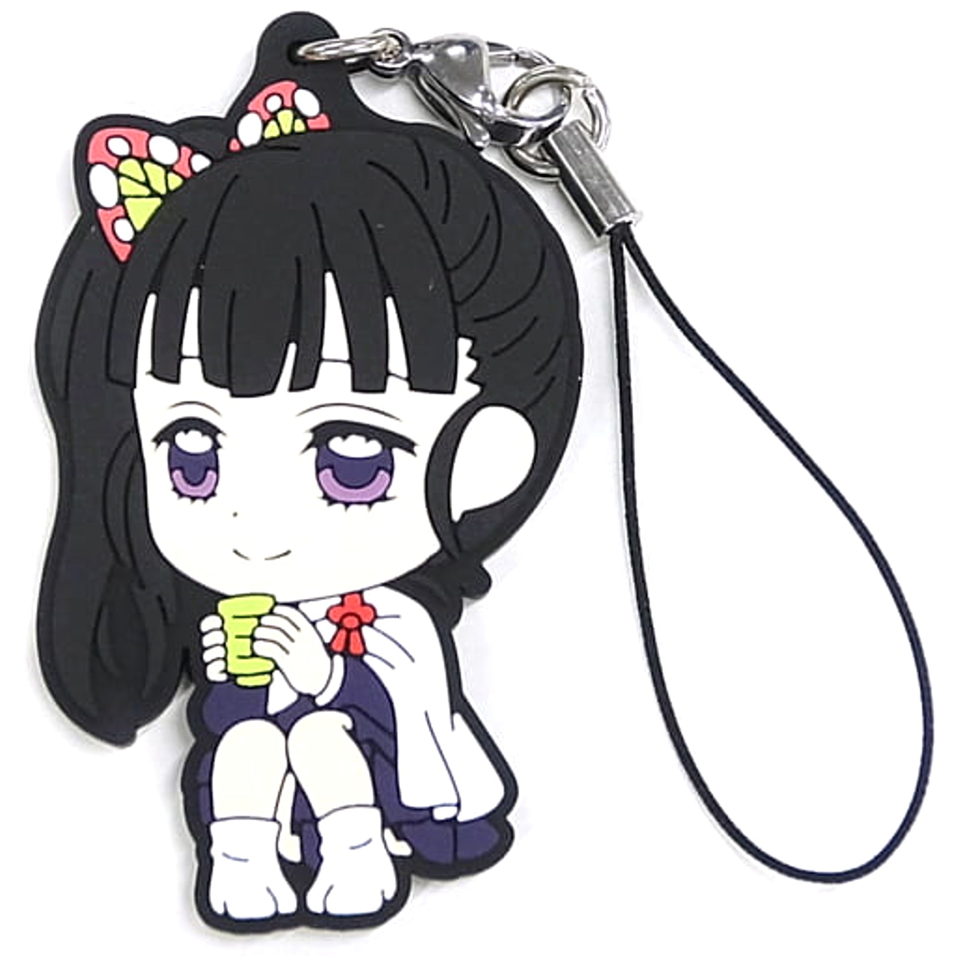 Demon Slayer: Kimetsu no Yaiba Kanao Tsuyuri Ichiban Kuji Demon Slayer's Will 2 Rubber Charm Taking a Break Ver.2 Kyunchara Illustrations Prize I Keychains [USED]
