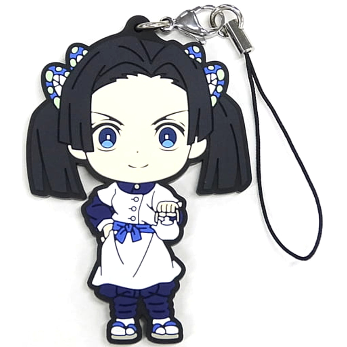 Demon Slayer: Kimetsu no Yaiba Aoi Kanzaki Ichiban Kuji Demon Slayer's Will 2 Rubber Charm Taking a Break Ver.2 Kyunchara Illustrations Prize I Keychains [USED]