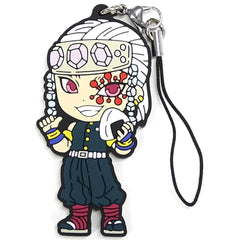 Demon Slayer: Kimetsu no Yaiba Tengen Uzui Ichiban Kuji Demon Slayer's Will 2 Rubber Charm Taking a Break Ver.2 Kyunchara Illustrations Prize I Keychains [USED]