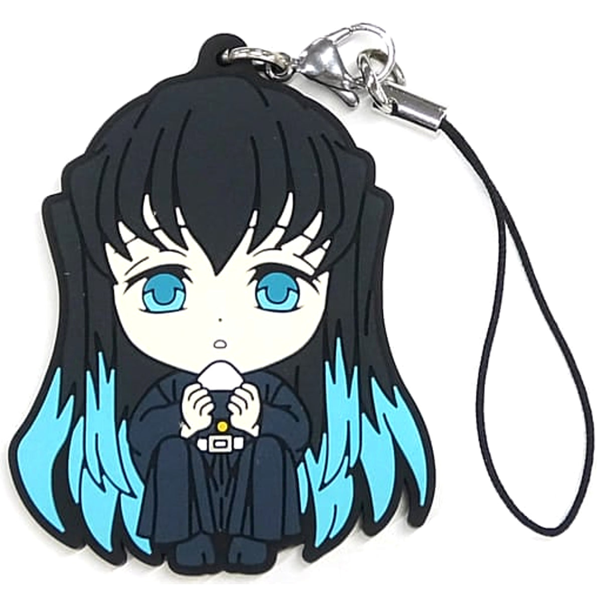 Demon Slayer: Kimetsu no Yaiba Muichirou Tokitou Ichiban Kuji Demon Slayer's Will 2 Rubber Charm Taking a Break Ver.2 Kyunchara Illustrations Prize I Keychains [USED]