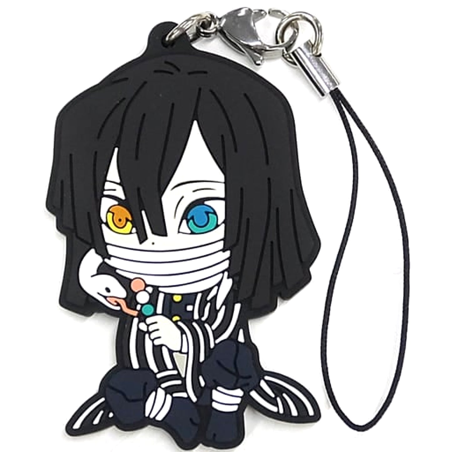 Demon Slayer: Kimetsu no Yaiba Obanai Iguro Ichiban Kuji Demon Slayer's Will 2 Rubber Charm Hotto Hitoiki Ver.2 Prize I [USED]