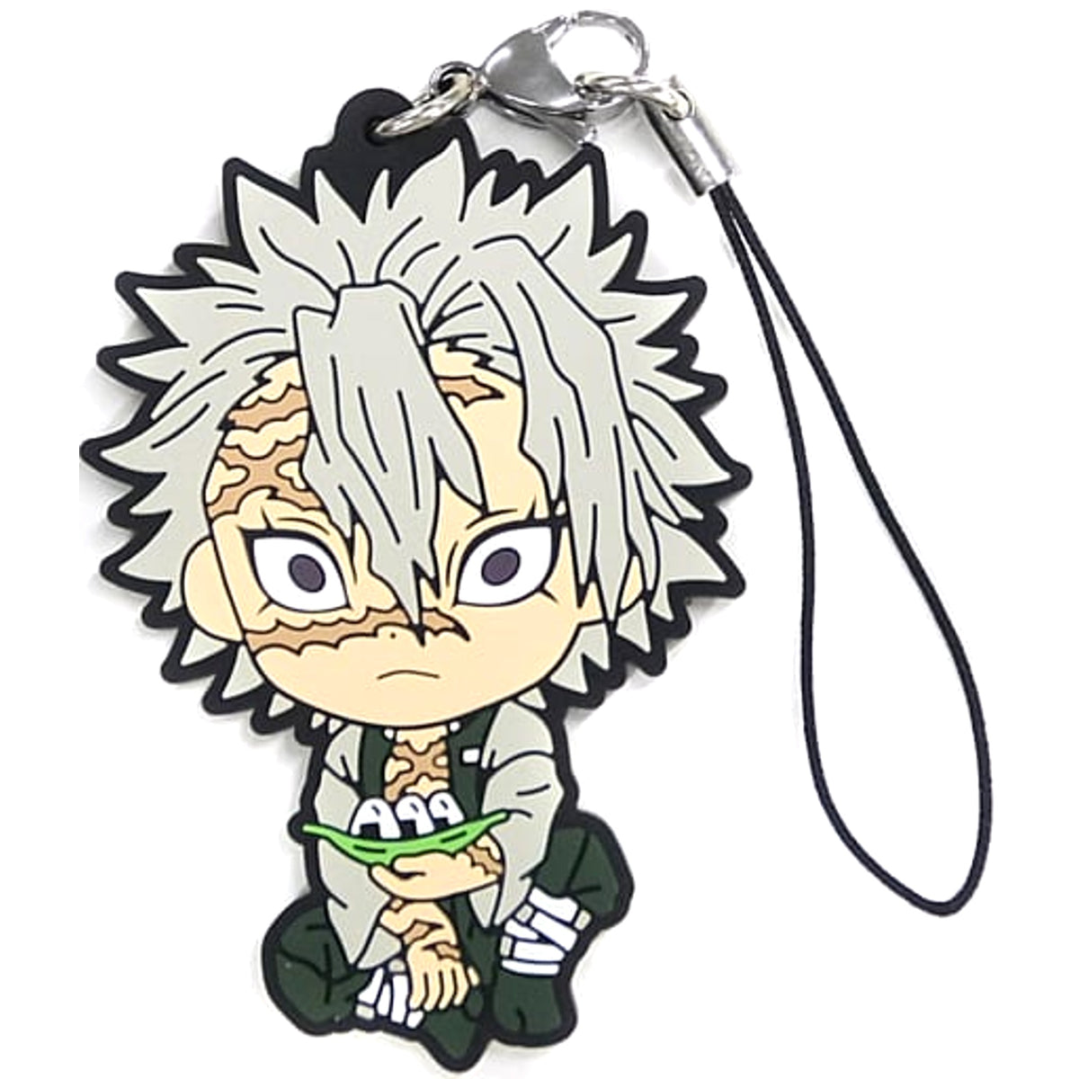Demon Slayer: Kimetsu no Yaiba Sanemi Shinazugawa Ichiban Kuji Demon Slayer's Will 2 Rubber Charm Taking a Break Ver.2 Kyunchara Illustrations Prize I Keychains [USED]