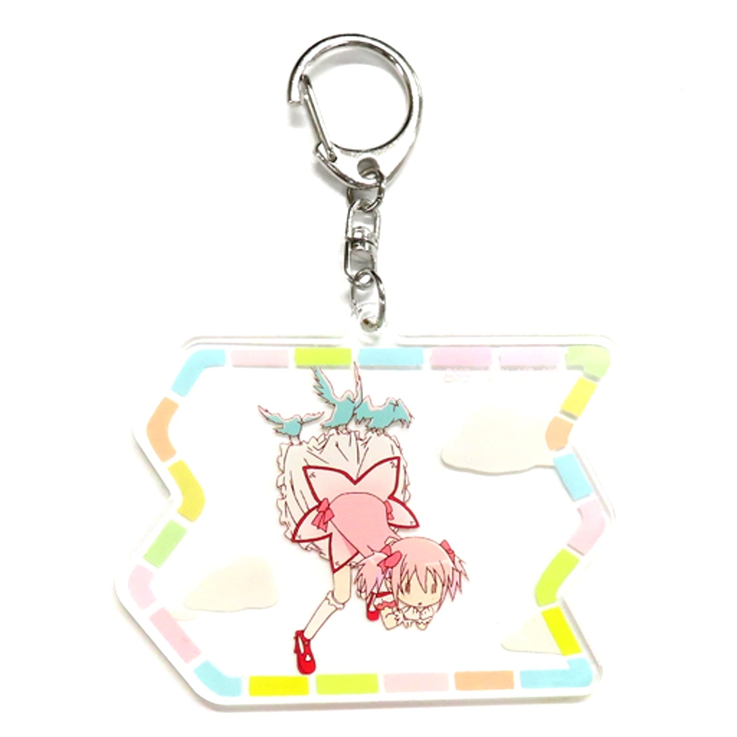 Madoka Kaname Puella Magi Madoka Magica OP Acrylic Keychain Tsumamare Ver. [USED]