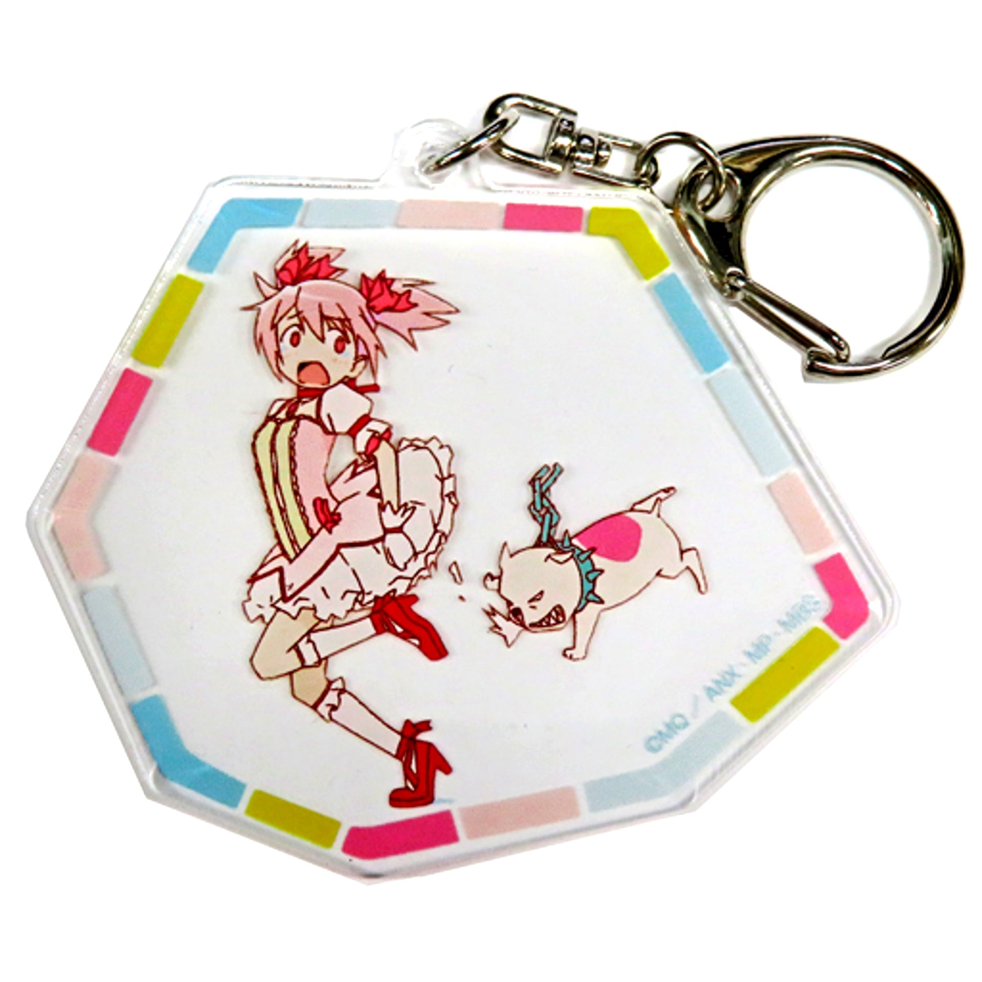 Madoka Kaname Puella Magi Madoka Magica OP Acrylic Keychain Chasing Ver. [USED]