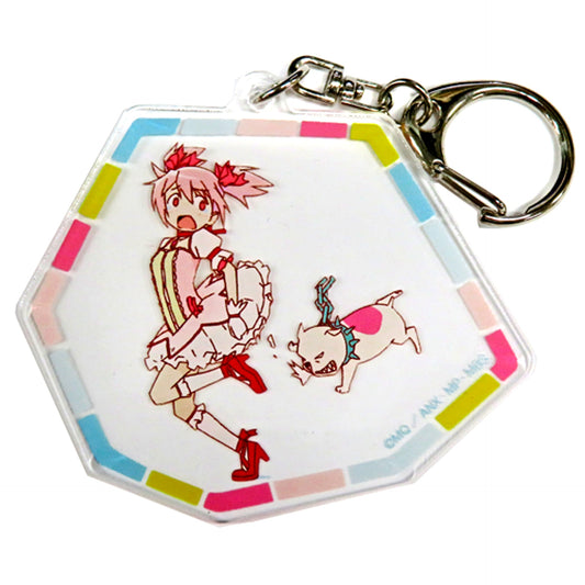 Madoka Kaname Puella Magi Madoka Magica OP Acrylic Keychain Chasing Ver. [USED]