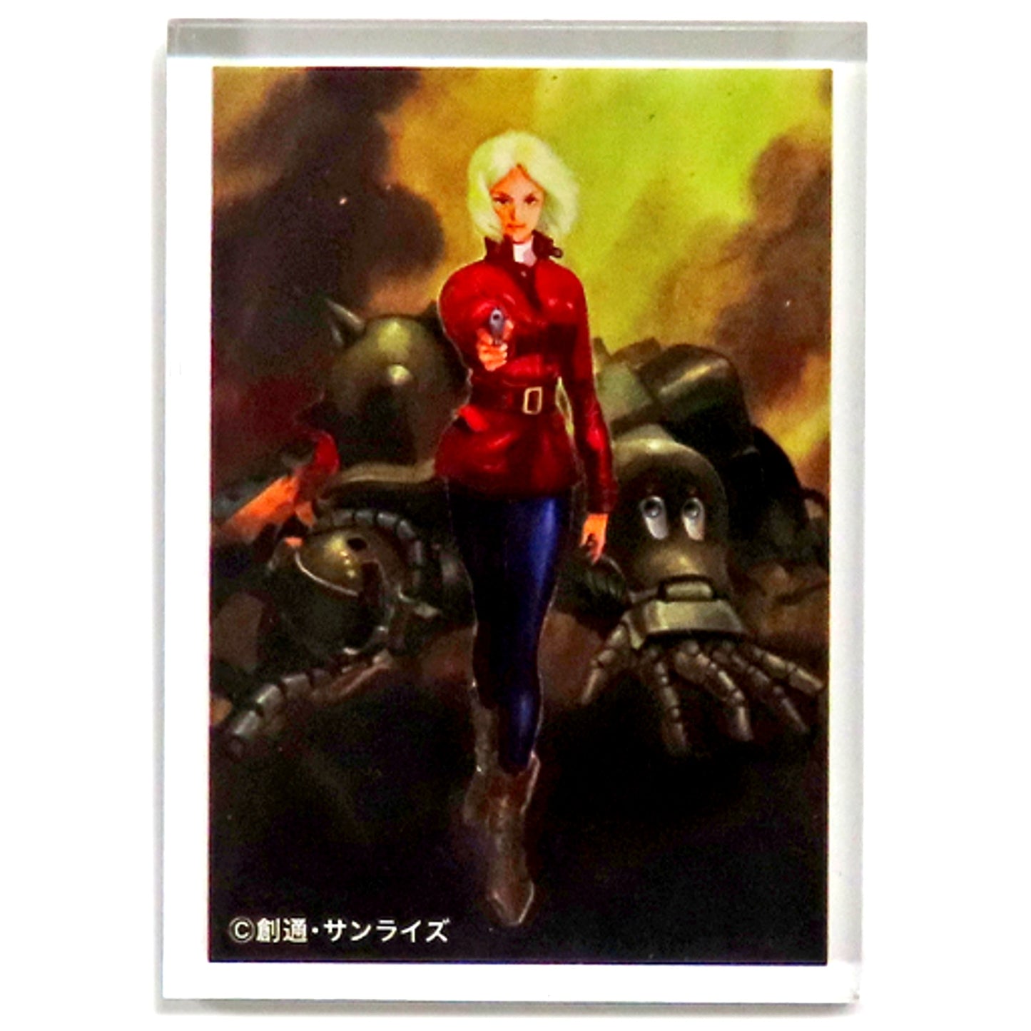 Sayla Mass Yoshikazu Yasuhiko Mobile Suit Gundam THE ORIGIN Exhibition Blind Mini Acrylic Block [USED]