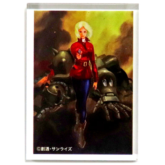 Sayla Mass Yoshikazu Yasuhiko Mobile Suit Gundam THE ORIGIN Exhibition Blind Mini Acrylic Block [USED]