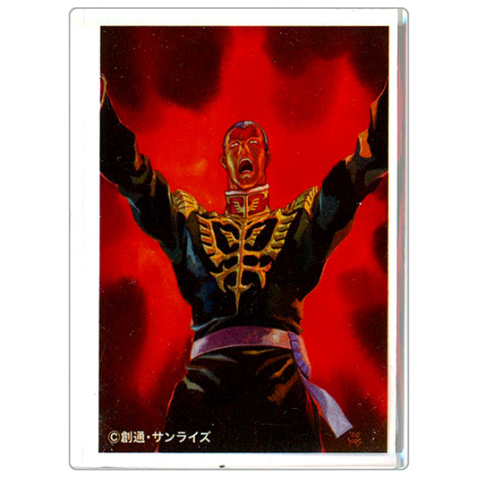 Gihren Zabi Mobile Suit Gundam THE ORIGIN Exhibition Blind Mini Acrylic Block [USED]