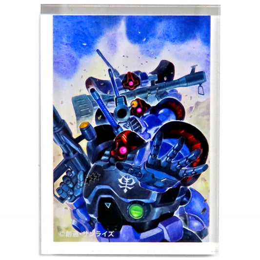 Dom Yoshikazu Yasuhiko Mobile Suit Gundam THE ORIGIN Exhibition Blind Mini Acrylic Block [USED]