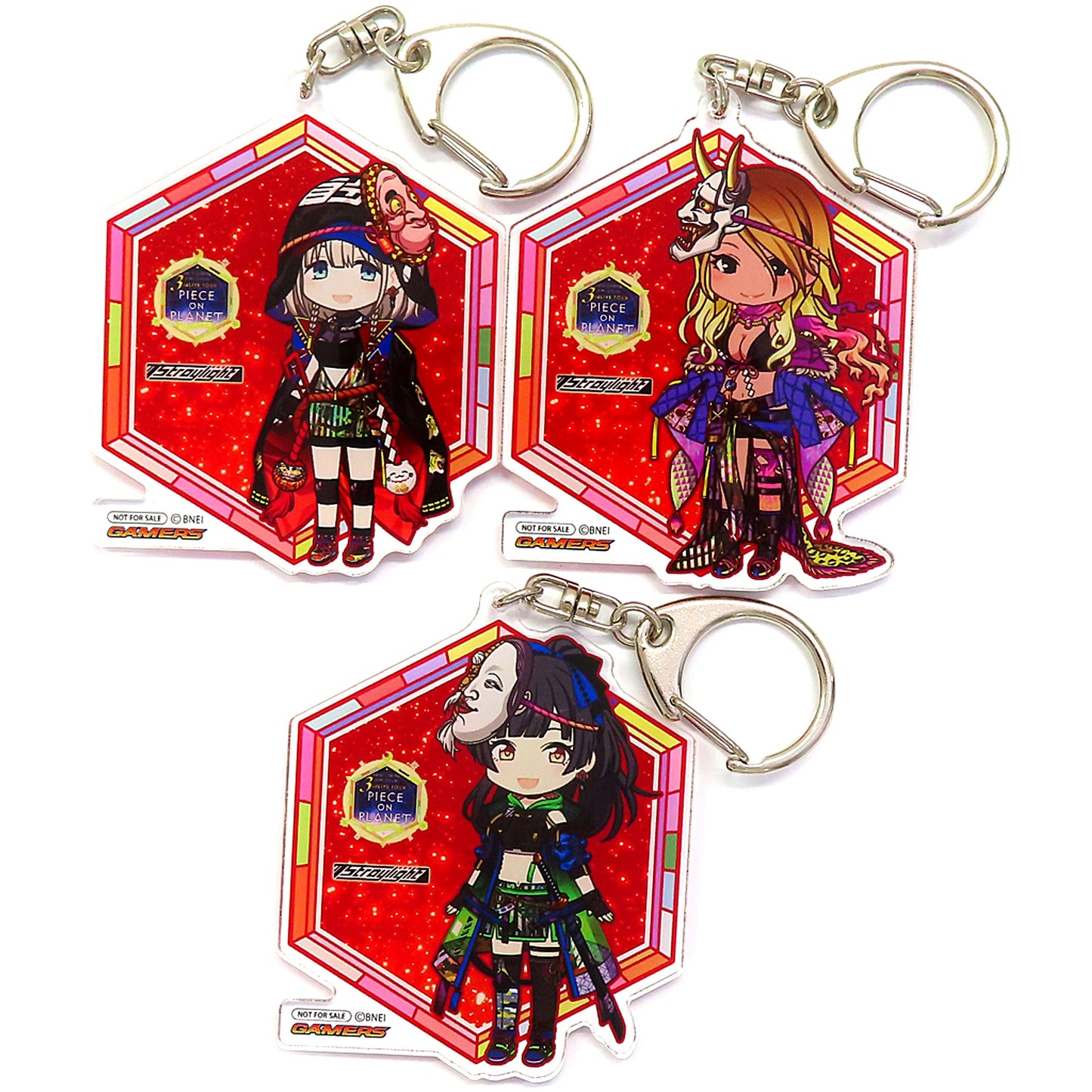 Straylight THE IDOLM@STER SHINY COLORS Acrylic Keychain Set Blu-ray 3rdLIVE TOUR PIECE ON PLANET FUKUOKA Gamers Bonus [USED]