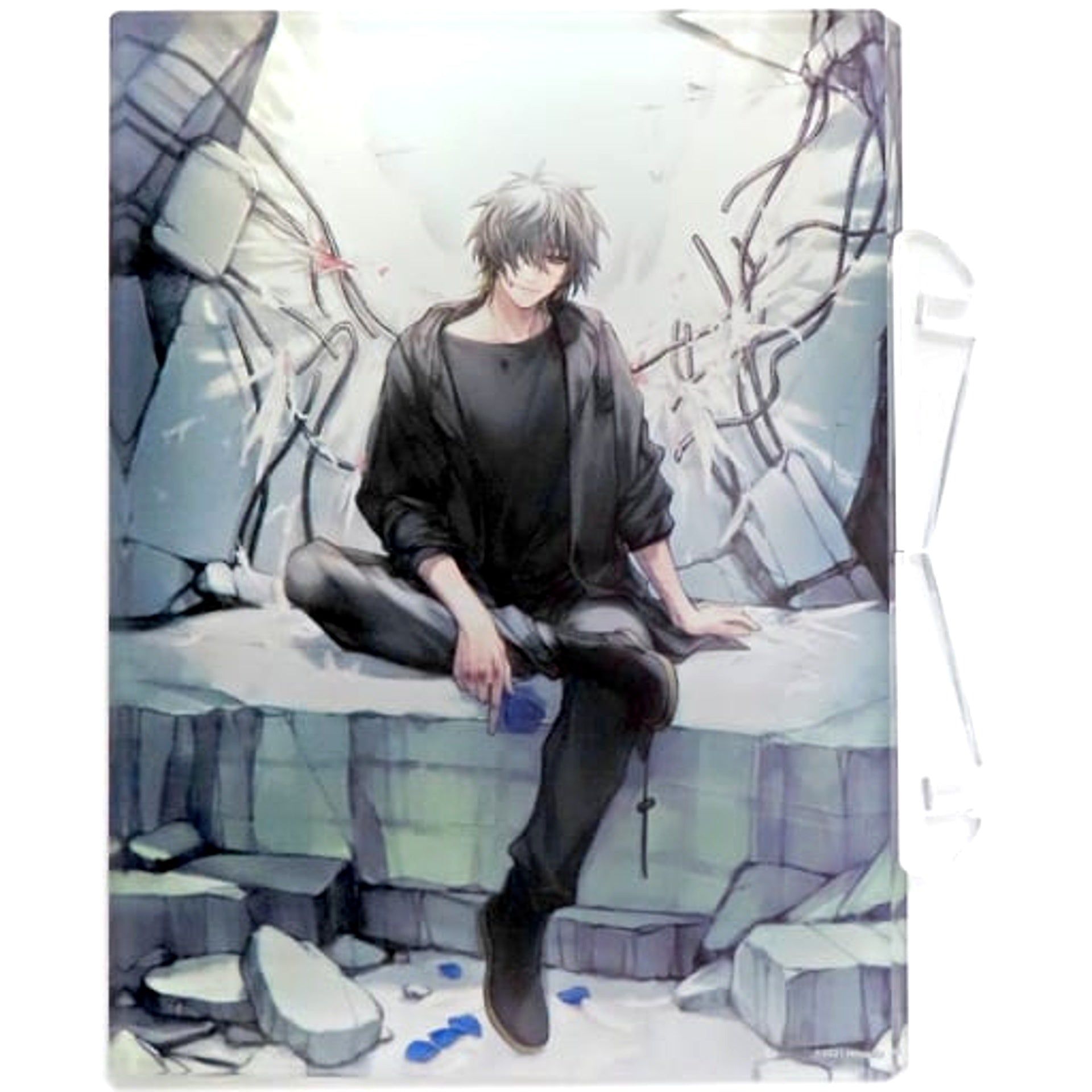 Slow Damage Towa Kujimate Original Illustration Big Acrylic Panel Prize A-1 Acrylic Stands [USED]