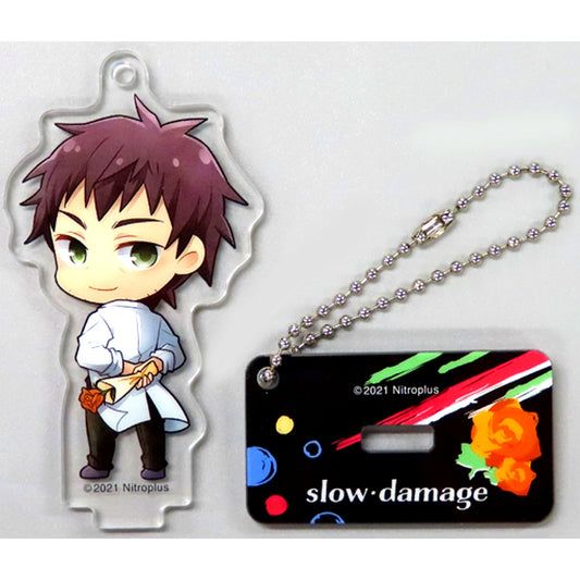 Taku Slow Damage Acrylic Keychain with Stand Kuji Mate Prize C-2 [USED]