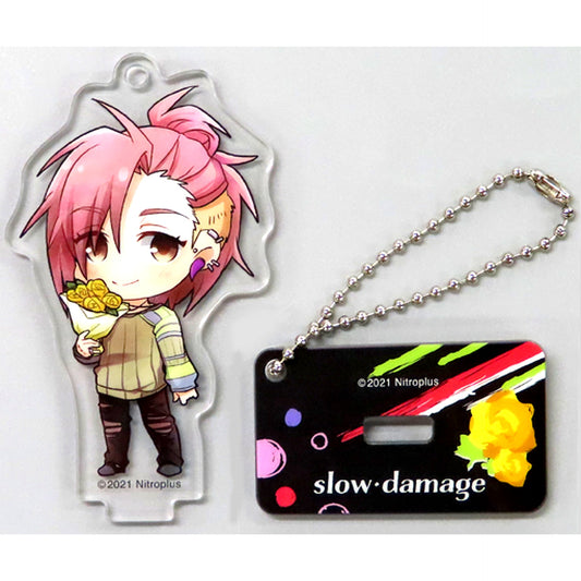 Rei Slow Damage Acrylic Keychain with Stand Kuji Mate Prize C-3 [USED]