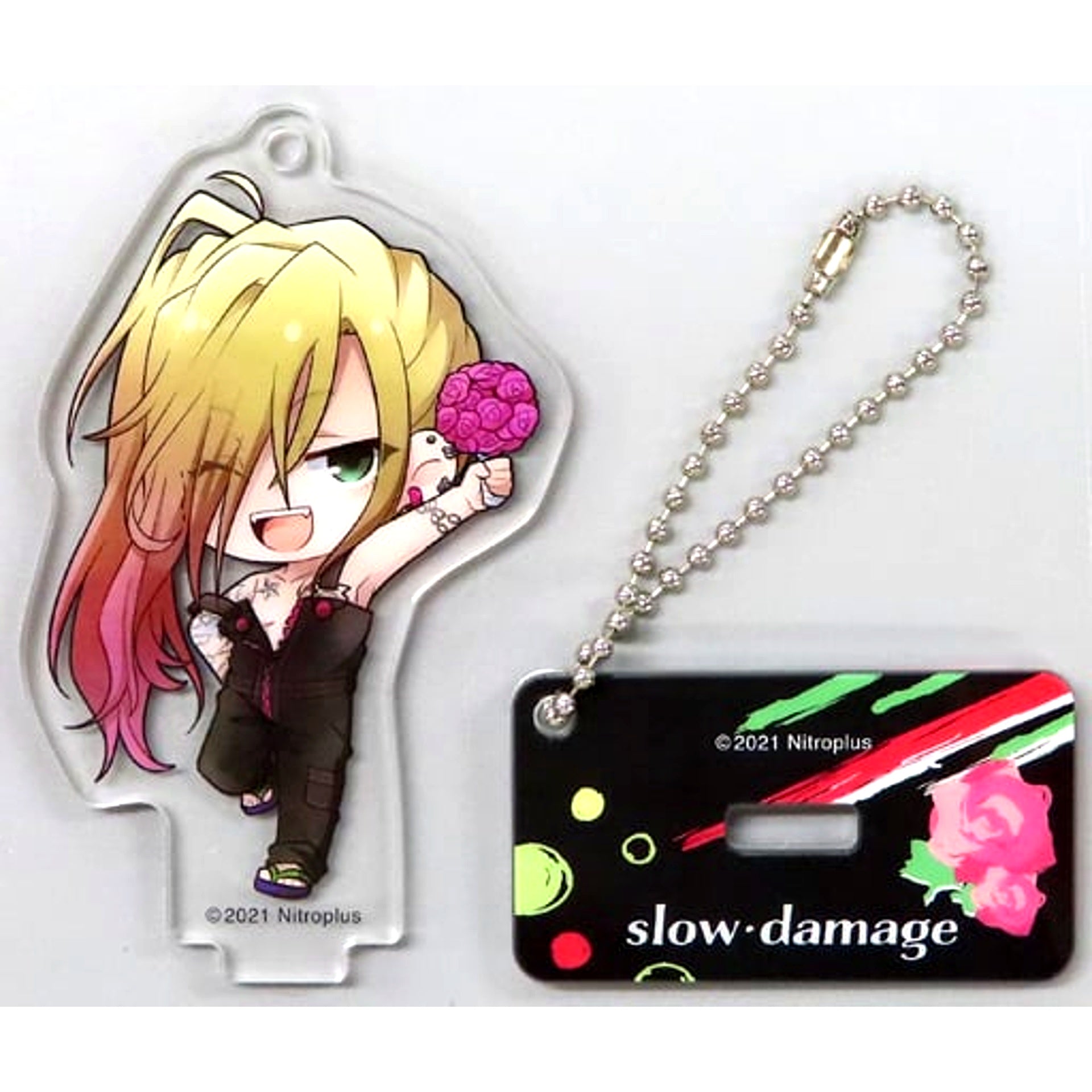 Mayu Slow Damage Acrylic Keychain with Stand Kuji Mate Prize C-7 [USED]