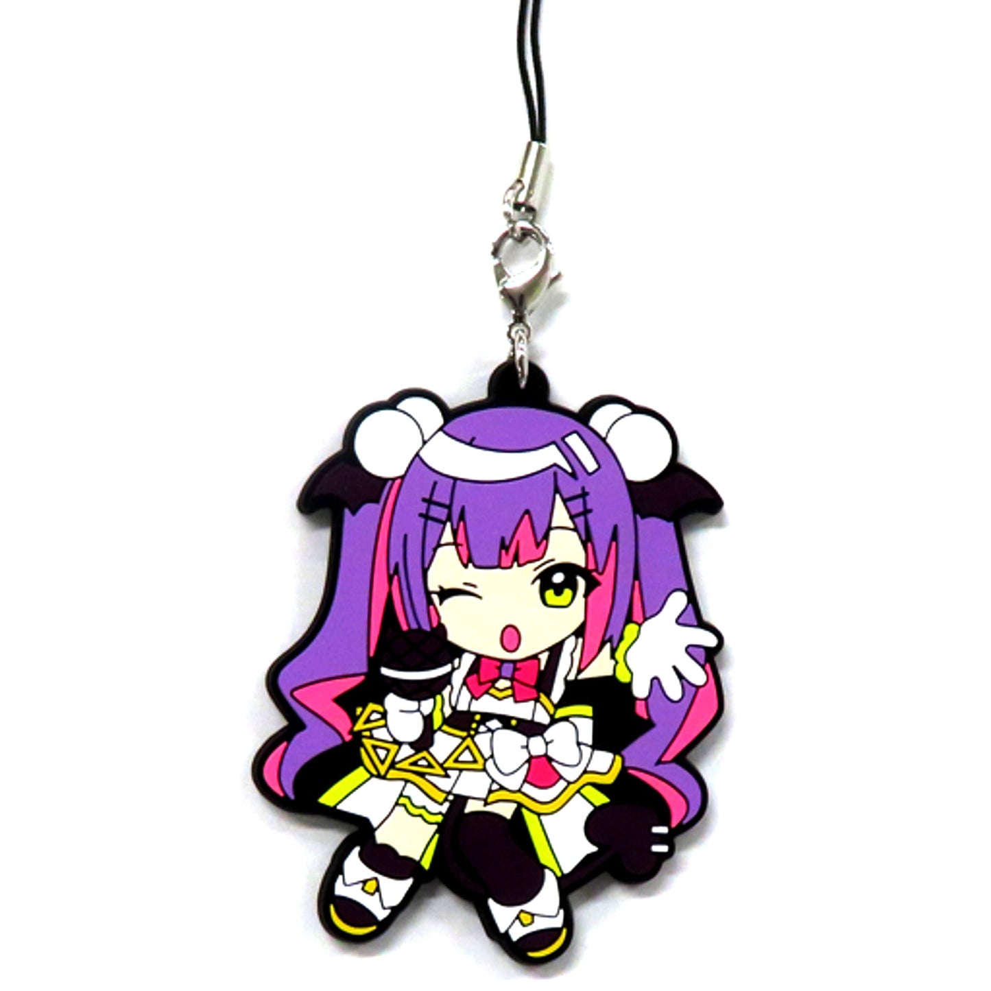 Tokoyami Towa Microphone Virtual YouTuber Hololive Random Rubber Strap Tokoyami Towa 2nd Anniversary Celebration [USED]