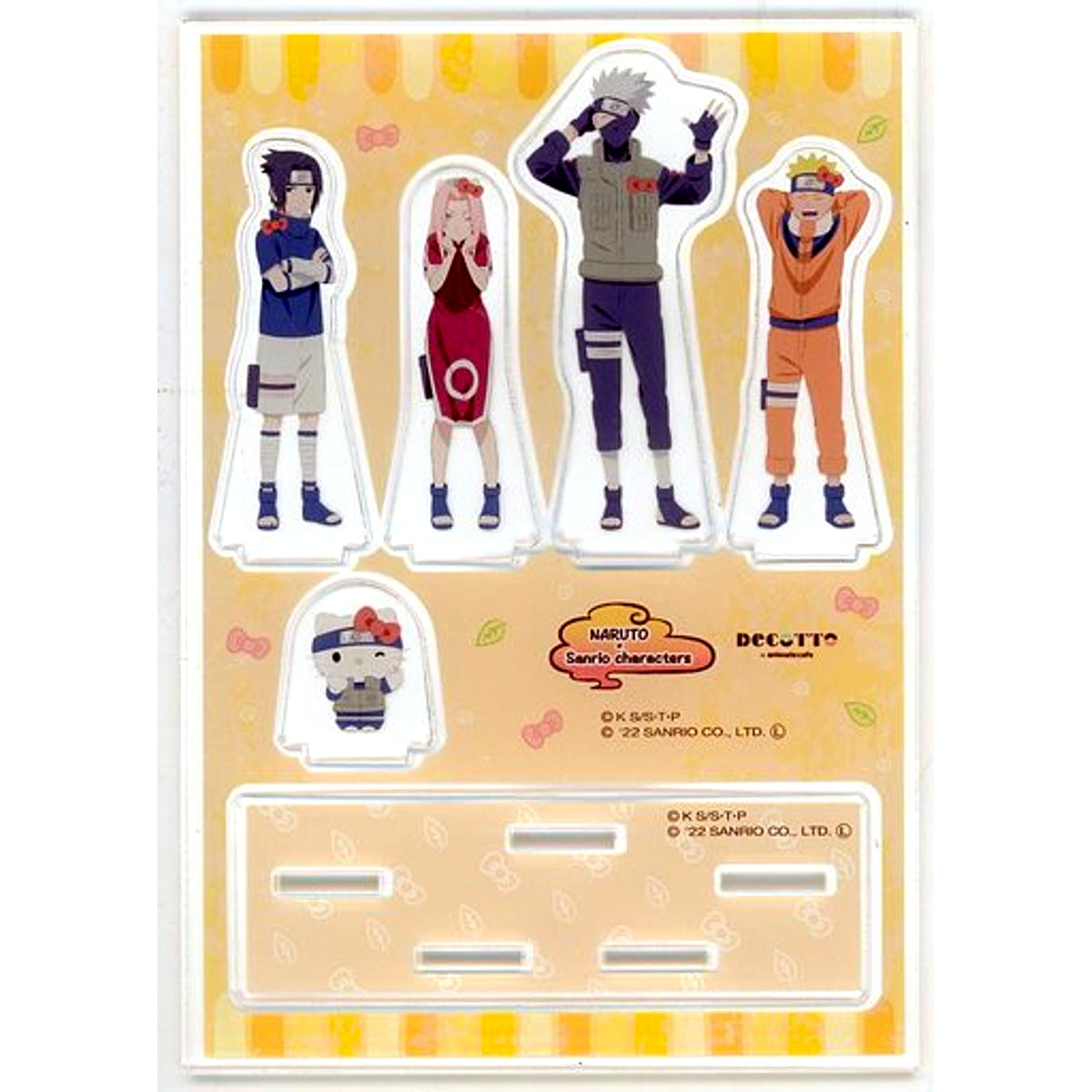 Team 7 x Hello Kitty Shonen Chapter Diorama Acrylic Stand Naruto x Sanrio Characters x DECOTTO by animate cafe [USED]