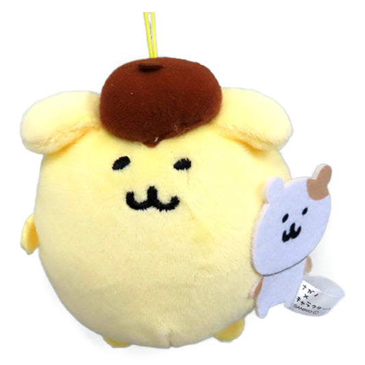 Nagano X Sanrio Characters Pompompurin Mascot with Friends Keychains [USED]