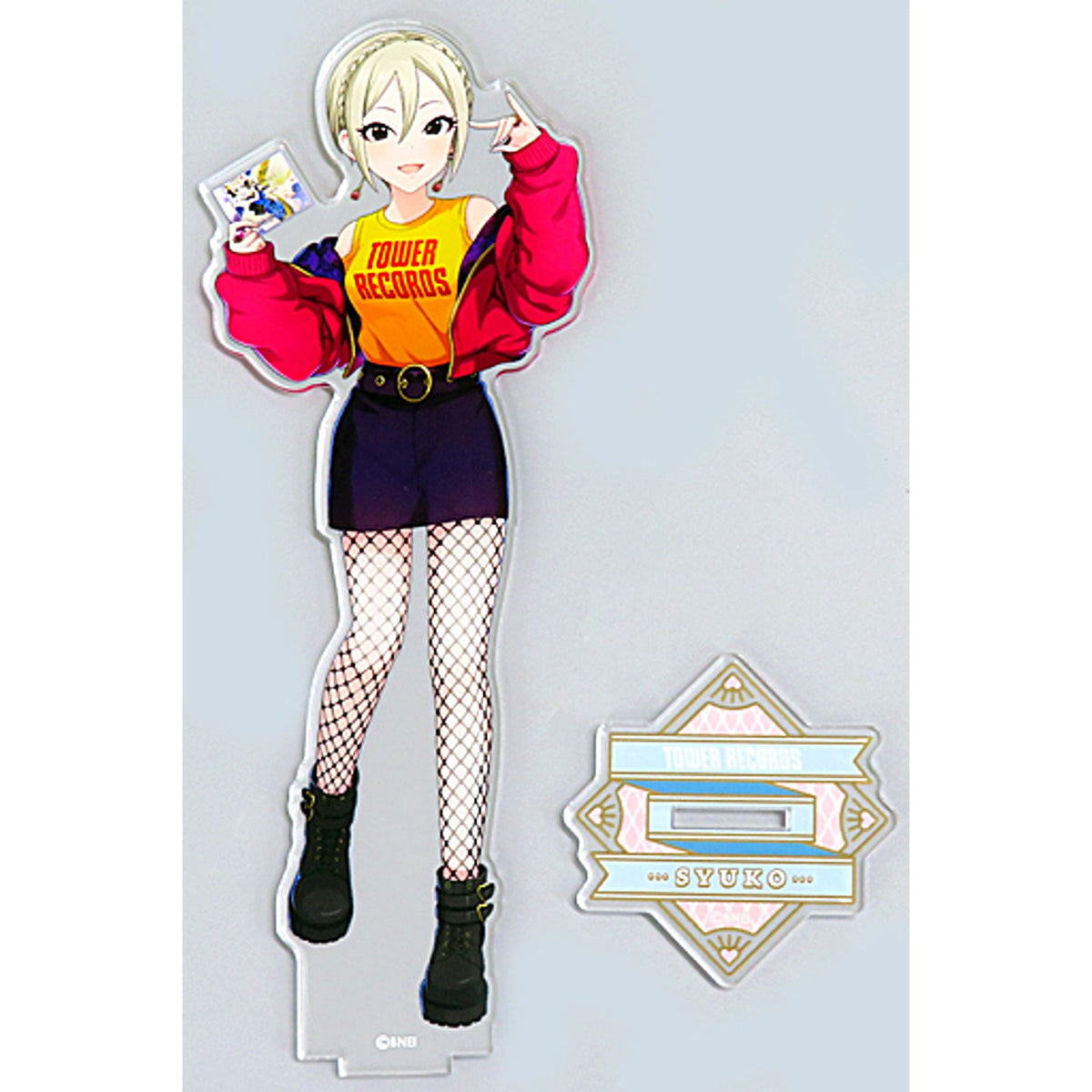 Syuko Shiomi The Idolmaster Cinderella Girls x TOWER RECORDS Acrylic Stand [USED]