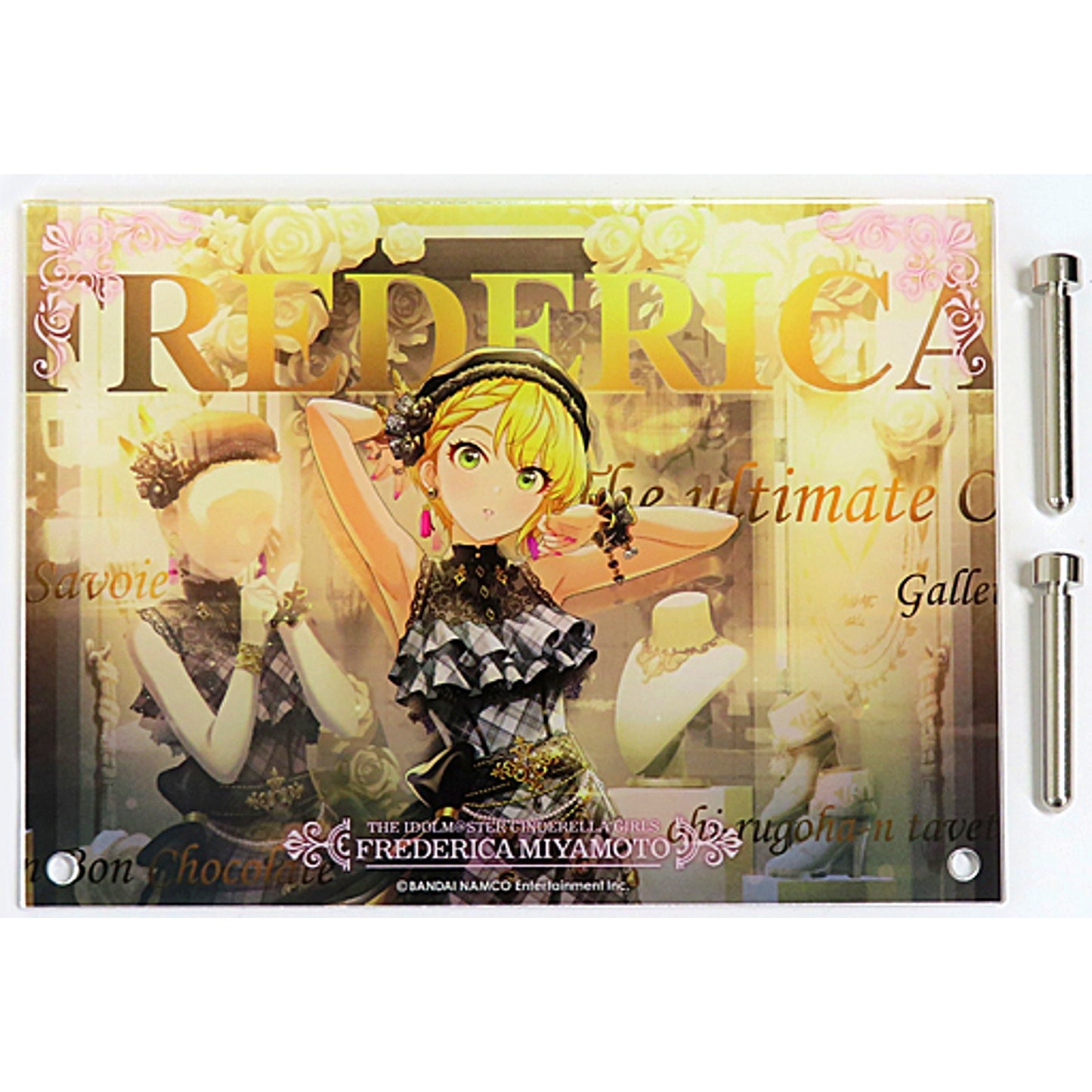 Frederica Miyamoto THE IDOLM@STER CINDERELLA GIRLS Acrylic Plate TOWER RECORDS [USED]