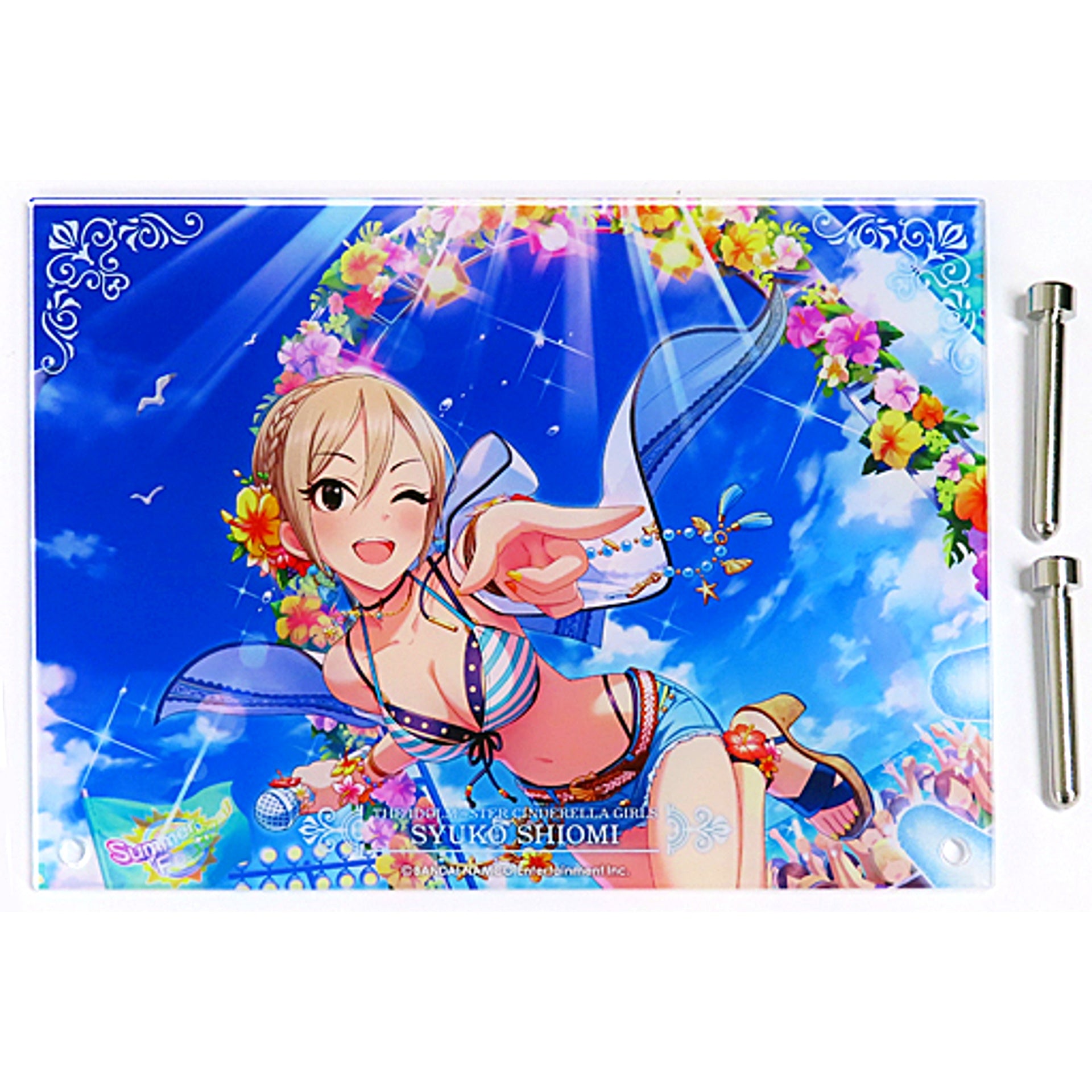 Syuko Shiomi Idolmaster Cinderella Girls x TOWER RECORDS Acrylic Plate [USED]