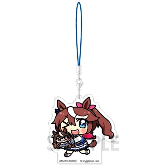 Tokai Teio & Symboli Rudolf Umamusume: Pretty Derby Acrylic Strap With Plush Vol.2 [USED]