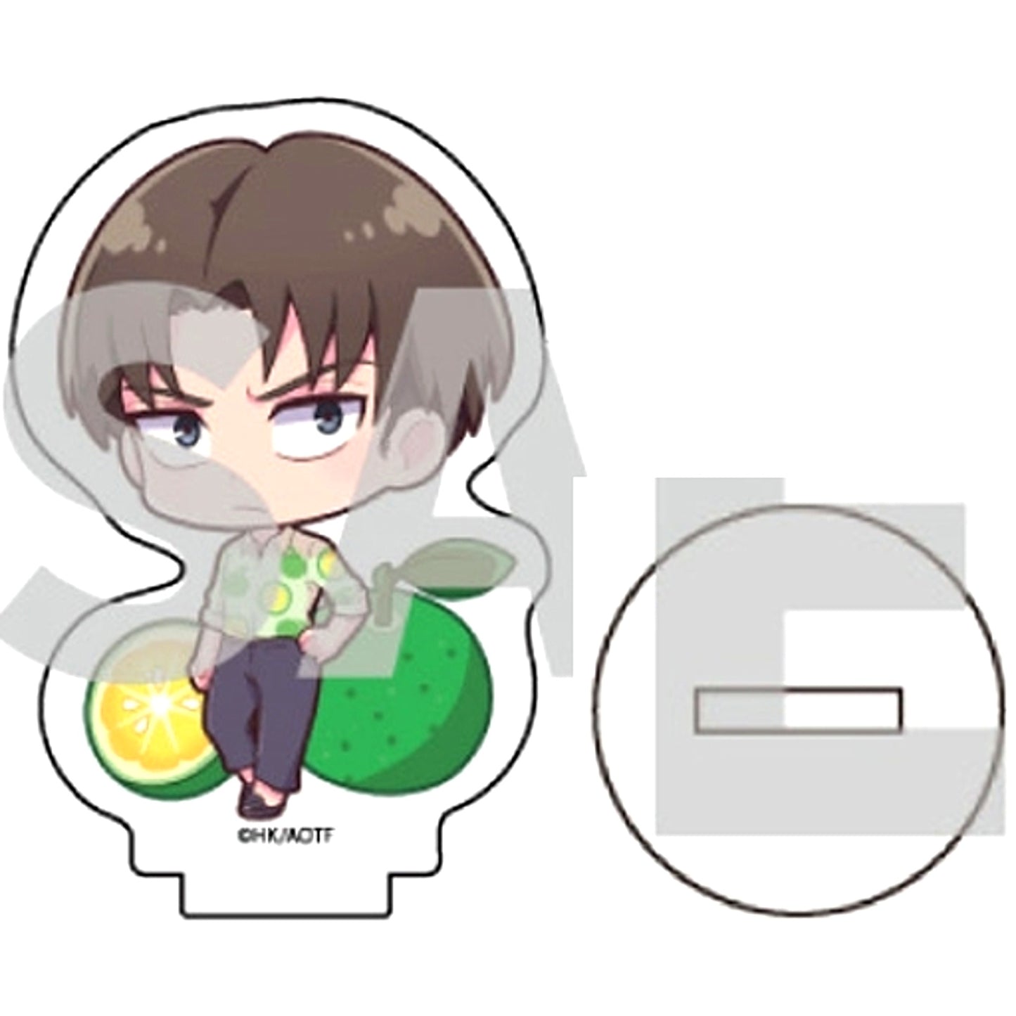 Levi 17. Attack on Titan Mini Character Fruit Ver. Petit Acrylic Stand [USED]