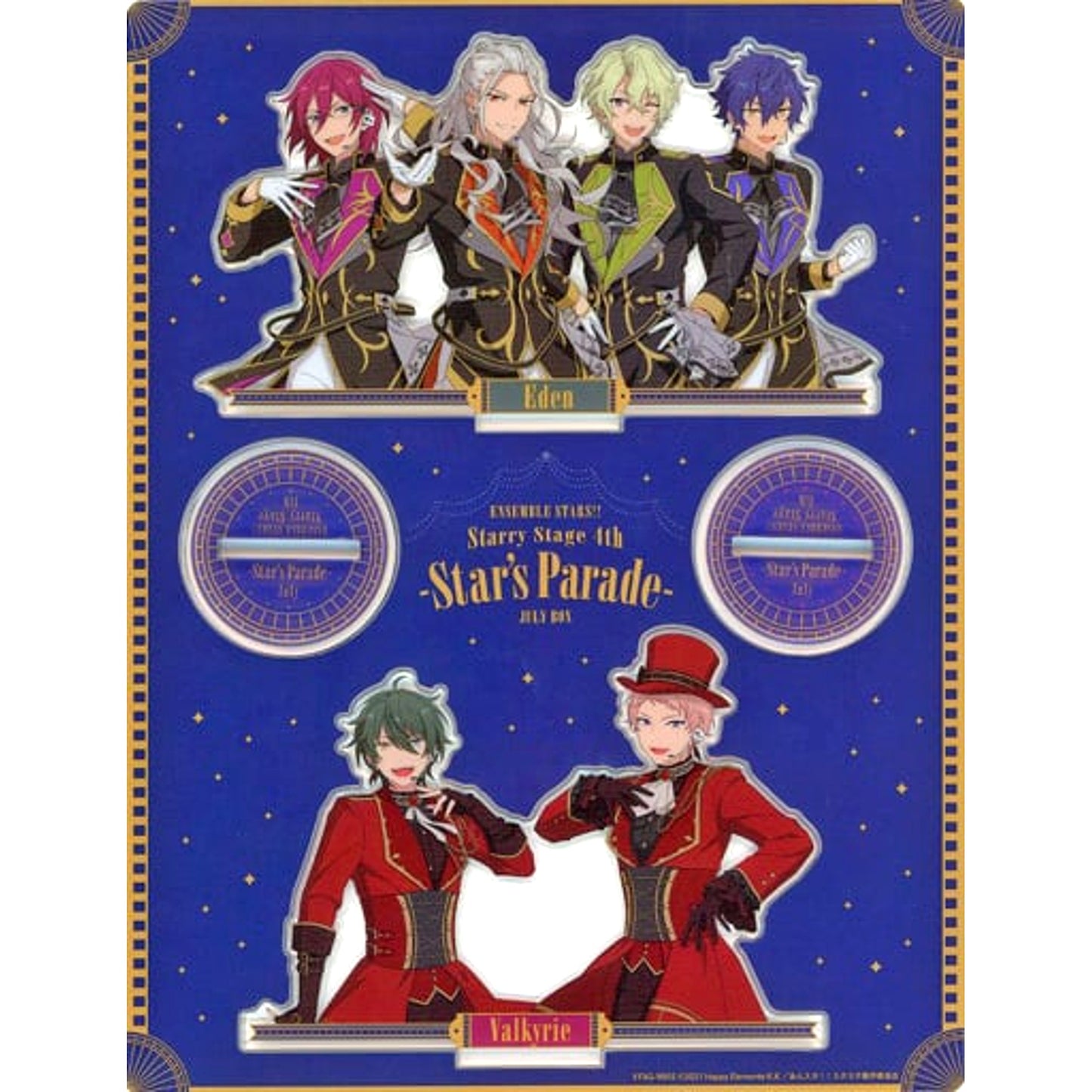 Eden & Valkyrie Ensemble Stars!! Unit Acrylic Stand Blu-ray Starry Stage 4th Star's Parade July BOX Edition Bundle Bonus [USED]