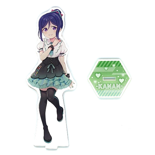 Kanan Matsuura Love Live! Sunshine!! x Hatsune Miku Big Acrylic Stand Virtual Cafe GiGO Collaboration Cafe [USED]