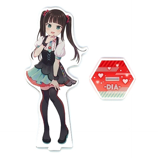 Dia Kurosawa Love Live! Sunshine!! x Hatsune Miku Big Acrylic Stand Virtual Cafe GiGO Collabo Cafe [USED]