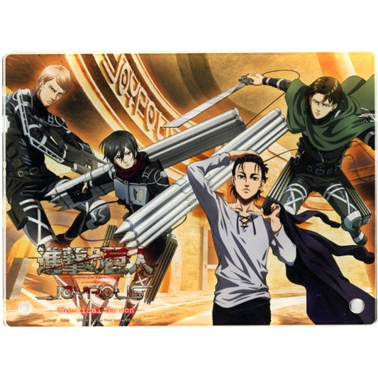 Group 4 Characters Acrylic Art Board A Attack on Titan in JOYPOLIS The Final Season Part 1 Carnival Game Grand Prize [USED]