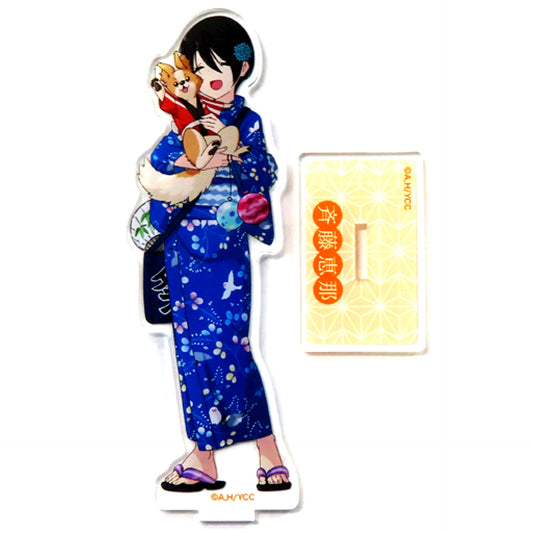 Ena Saito Yukata Laid-Back Camp Summer Festival in OIOI Acrylic Stand [USED]