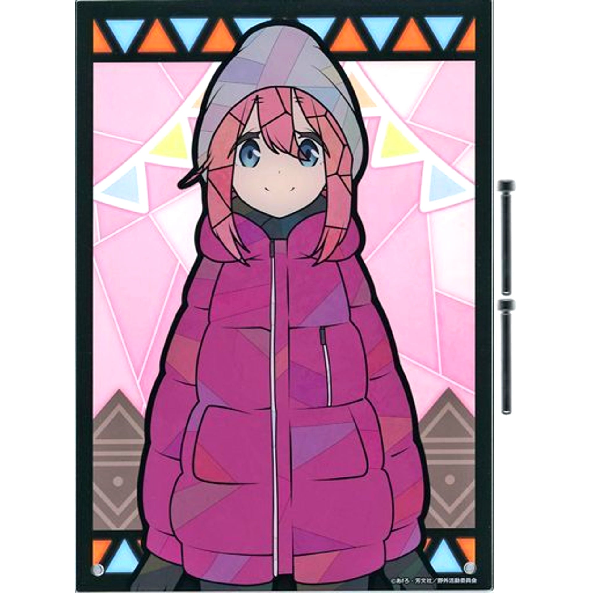 Nadeshiko Kagamihara Character Stained Series Acrylic Art Panel Yuru Camp [USED]