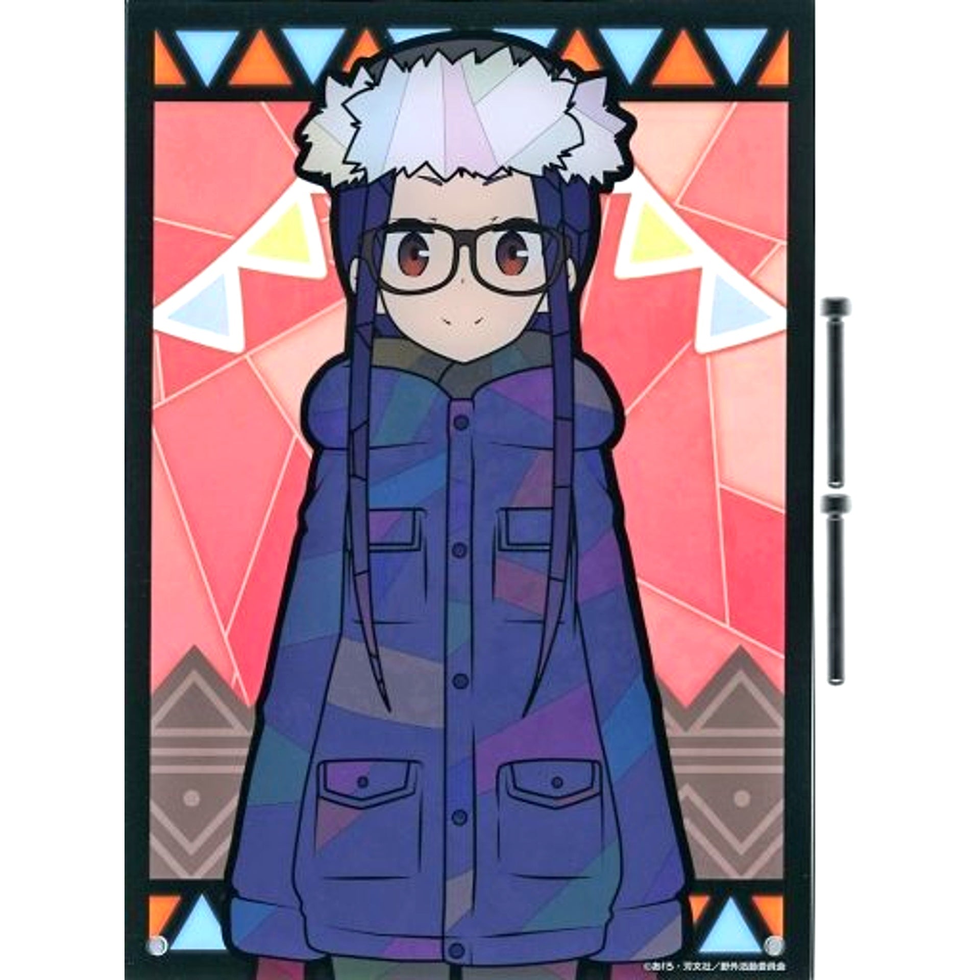 Chiaki Ohgaki Character Stained Series Acrylic Art Panel Yuru Camp [USED]