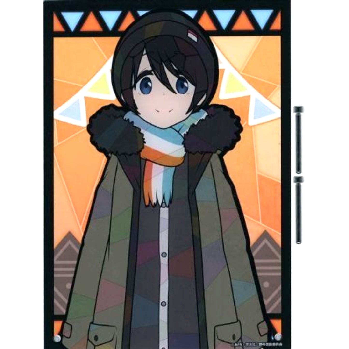 Ena Saito Character Stained Series Acrylic Art Panel Yuru Camp [USED]