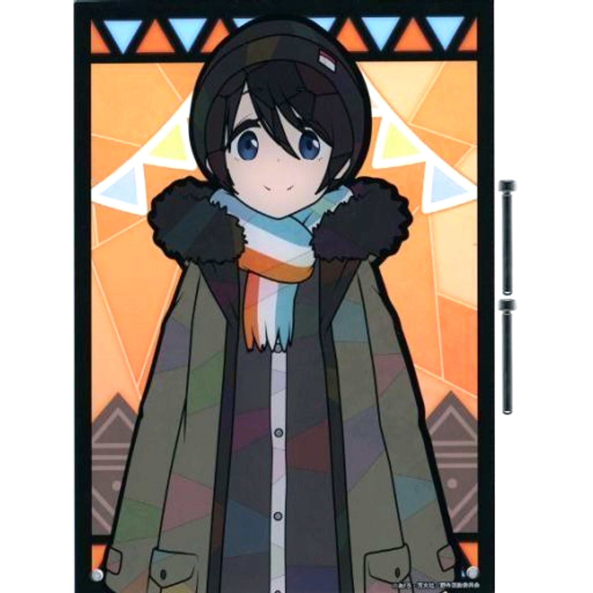 Ena Saito Character Stained Series Acrylic Art Panel Yuru Camp [USED]