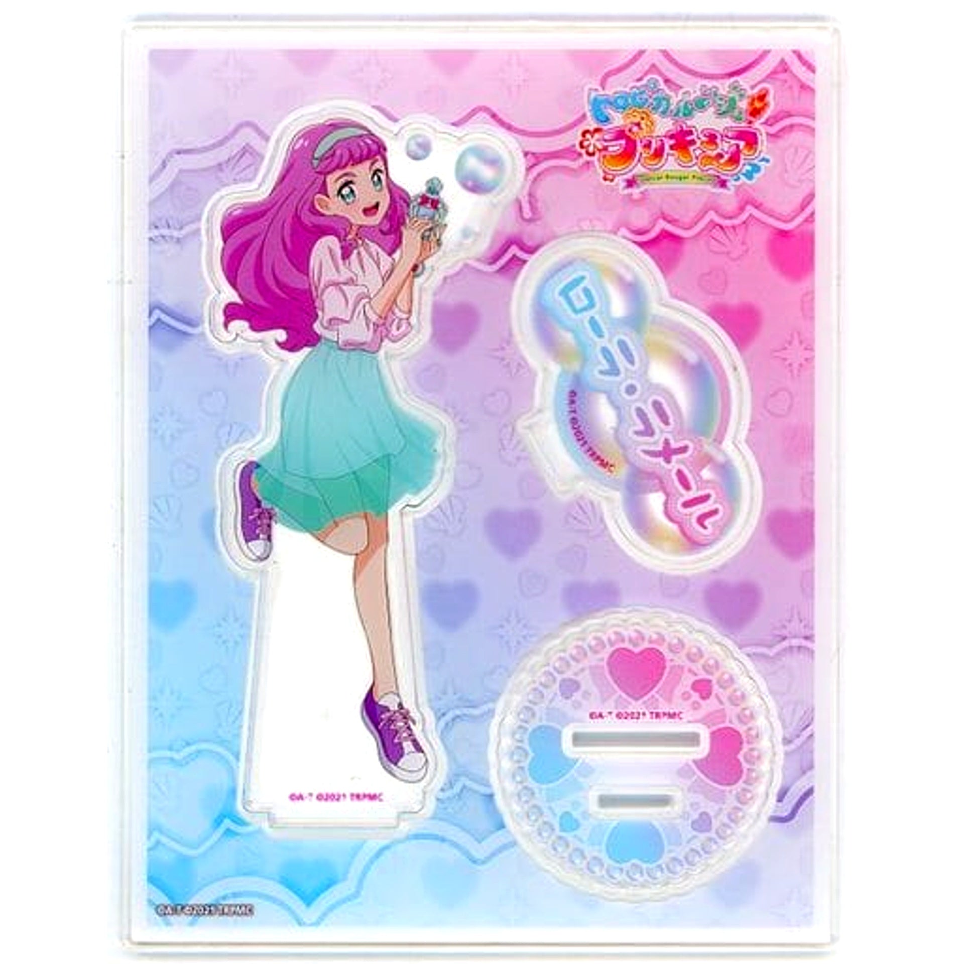 Laura La Mer Pretty Cure All Stars Tropical-Rouge! Precure Organdy Bubble Acrylic Stand Pretty Cure Pretty Store Pop-up Shop in Marui Goods [USED]