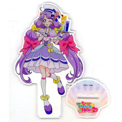 Cure Coral Tropical-Rouge! Precure Movie Snow Princess and Miracle Ring in SWEETS PARADISE Collab Cafe Big Acrylic Stand [USED]