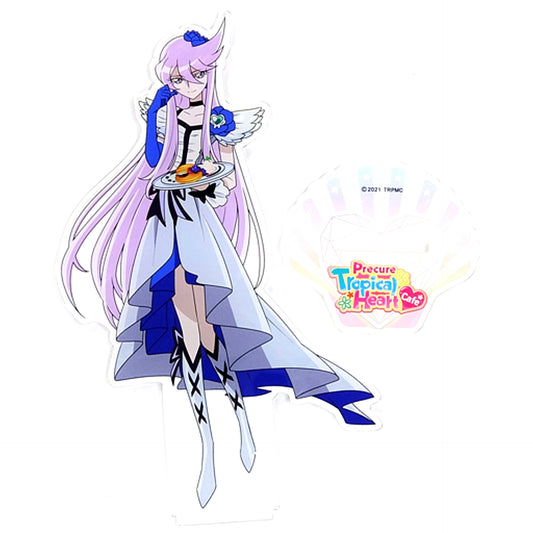 Cure Moonlight Tropical-Rouge! Precure the Movie: The Snow Princess and the Miraculous Ring! Big Acrylic Stand in Sweets Paradise Collab Cafe [USED]