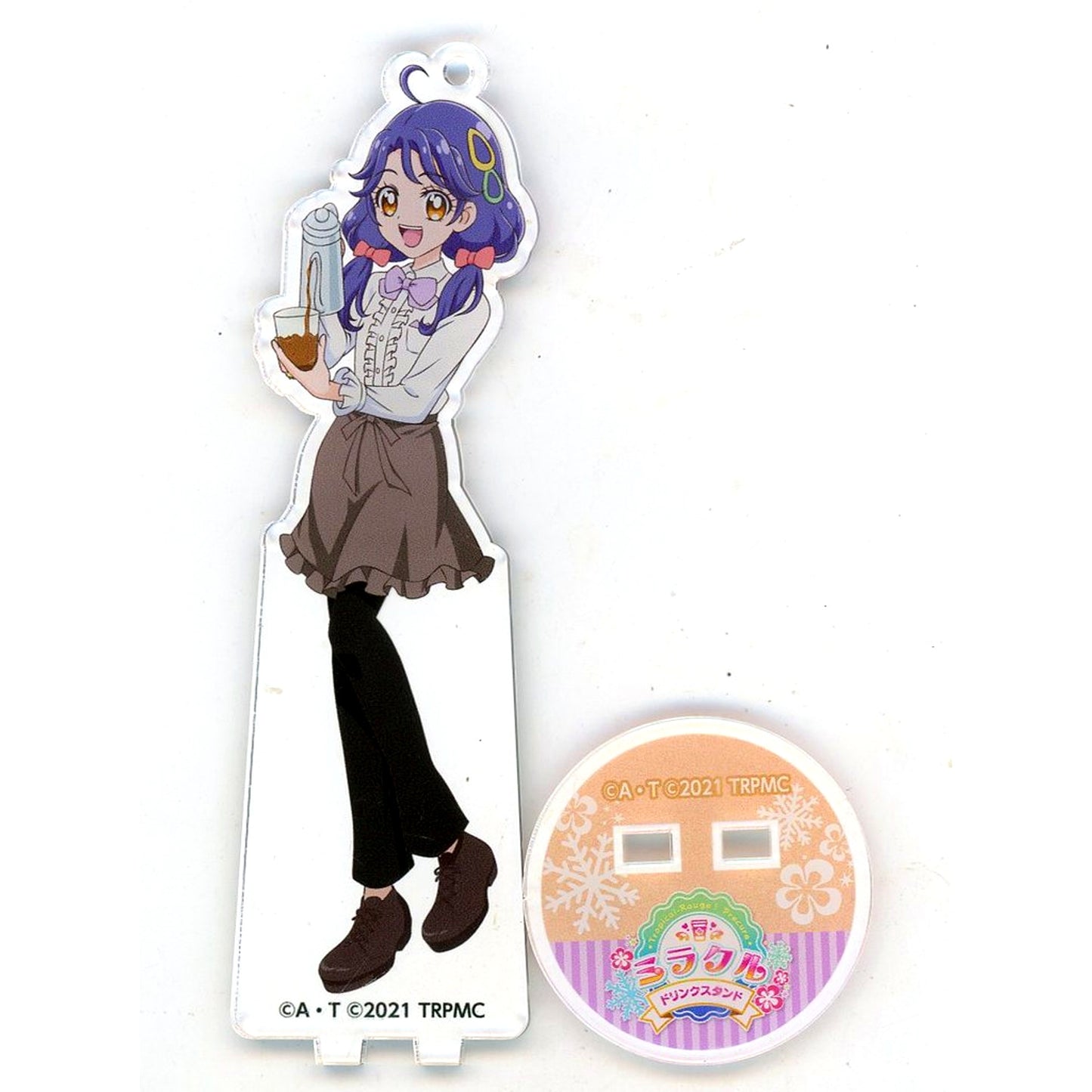 Sango Suzumura PreCure Acrylic Stand Keychain Pretty Store mini x animate cafe Branch Version [USED]