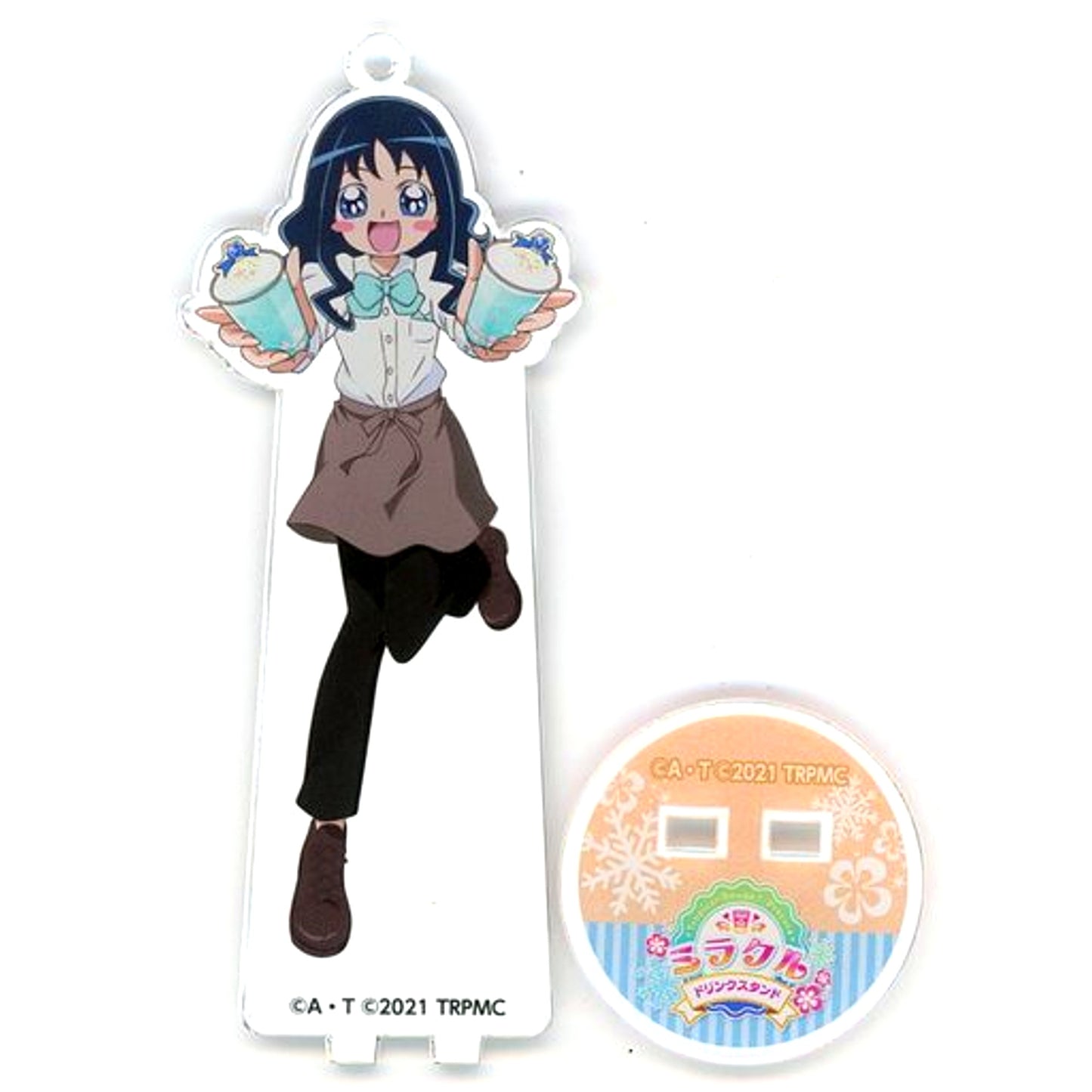 Erika Kurumi Precure Pretty Store Mini x animate cafe Business Trip Edition Acrylic Stand Keychain [USED]