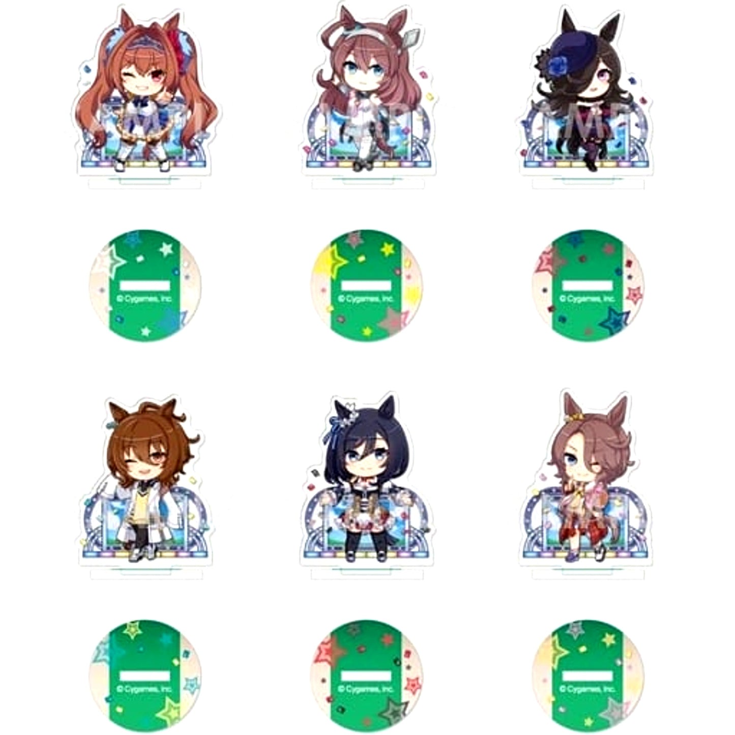 Uma Musume: Pretty Derby Charafiyu Acrylic Stand Umapyoi Densetsu Vol.2 All 6 Types Set [USED]