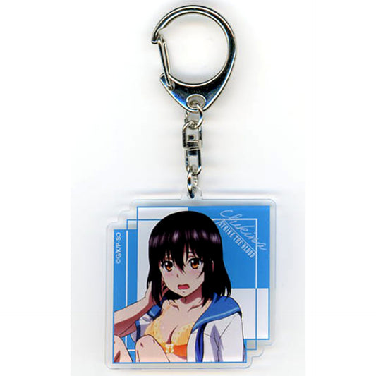 Strike The Blood Final Yukina Himeragi Acrylic Keychain Shiri Mochi Ver. Keychains [USED]